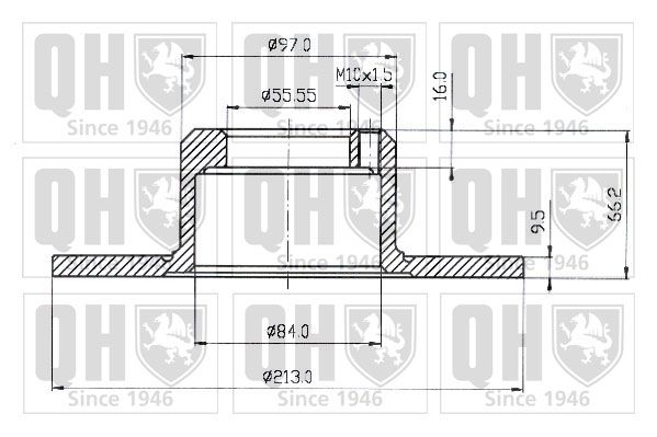 QUINTON HAZELL Тормозной диск BDC3189